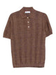 Brunello Cucinelli Linen And Cotton Wide Rib Knit Polo