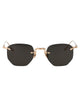 Matsuda Brushed Gold Grey Metal Sunglasses