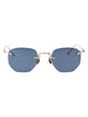 Matsuda Palladium White Cobalt Blue Metal Sunglasses