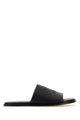 Loewe Black Leather Paula S Ibiza Flex Slippers