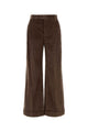 Brunello Cucinelli Brown Corduroy Wide-Leg Pant