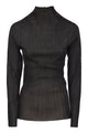 Fabiana Filippi Ribbed Lurex Turtleneck Sweater In Viscose