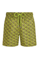 Vilebrequin Men’s Swim Shorts With Turtle Print And Matching Pouch