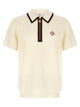 Casablanca 'Waffle Stitch' Knit Polo Shirt