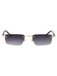 Montblanc Gold-Black-Grey Metal Sunglasses
