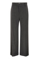 Brunello Cucinelli Virgin Wool And Cashmere Tailored Trousers With Turn-Up Hem