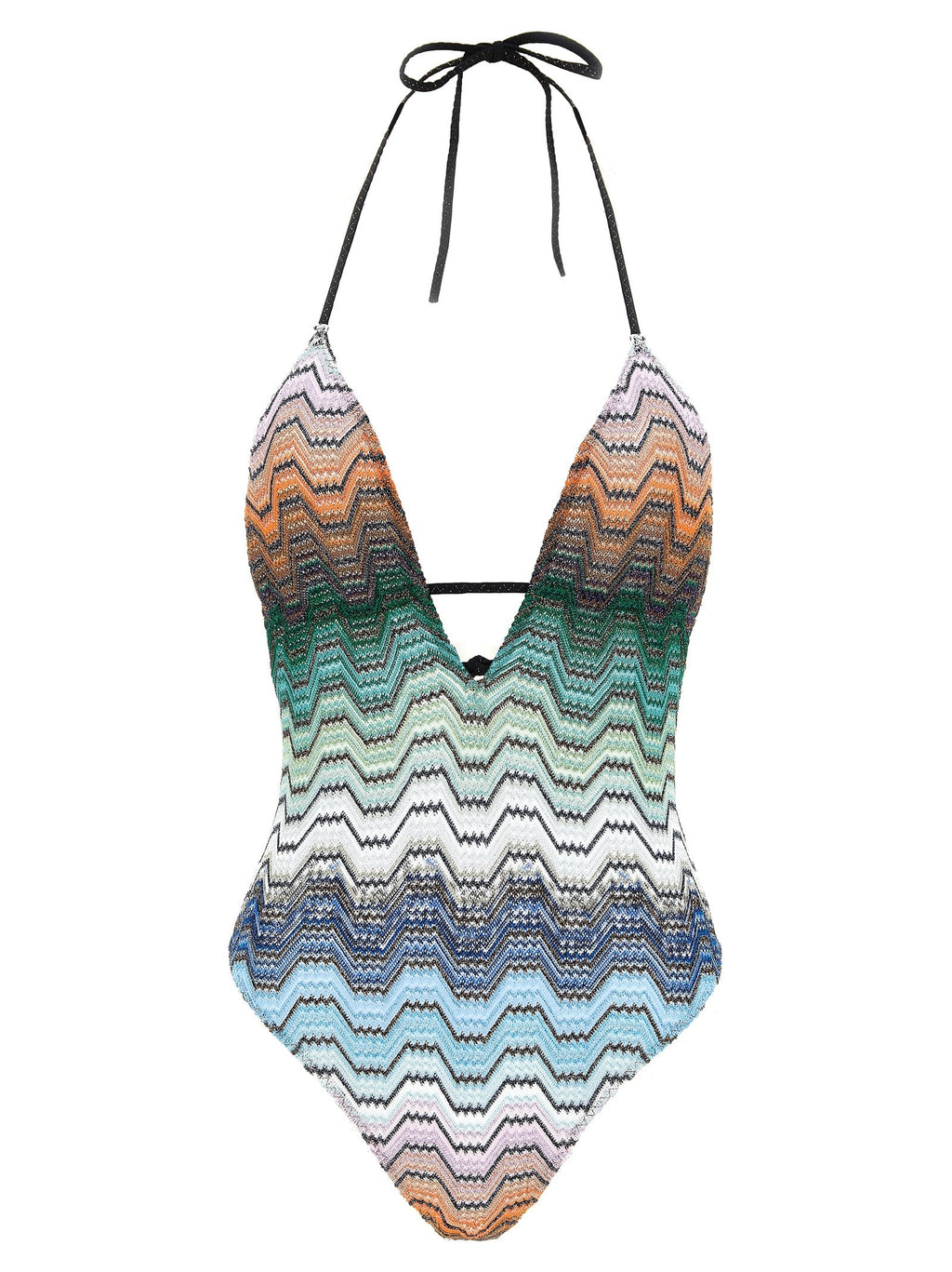 Missoni Greek Pattern One-Piece Swimsuit