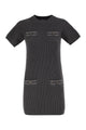 Brunello Cucinelli Ribbed Knit Dress With Sequins And Patch Pockets