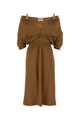 Miu Miu Camel Crepe Dress