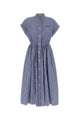 Miu Miu Embroidered Poplin Shirt Dress