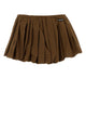 Miu Miu Embroidered Cotton Mini Skirt