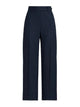 Brunello Cucinelli Blue Viscose Linen Pants