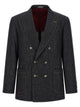 Brunello Cucinelli Double-Breasted Denim Blazer