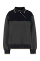 Miu Miu Two-Tone Stretch Viscose Blend Oversize Polo Shirt