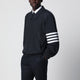 Thom Browne Lightweight Navy Blue Zip-Up Jacket