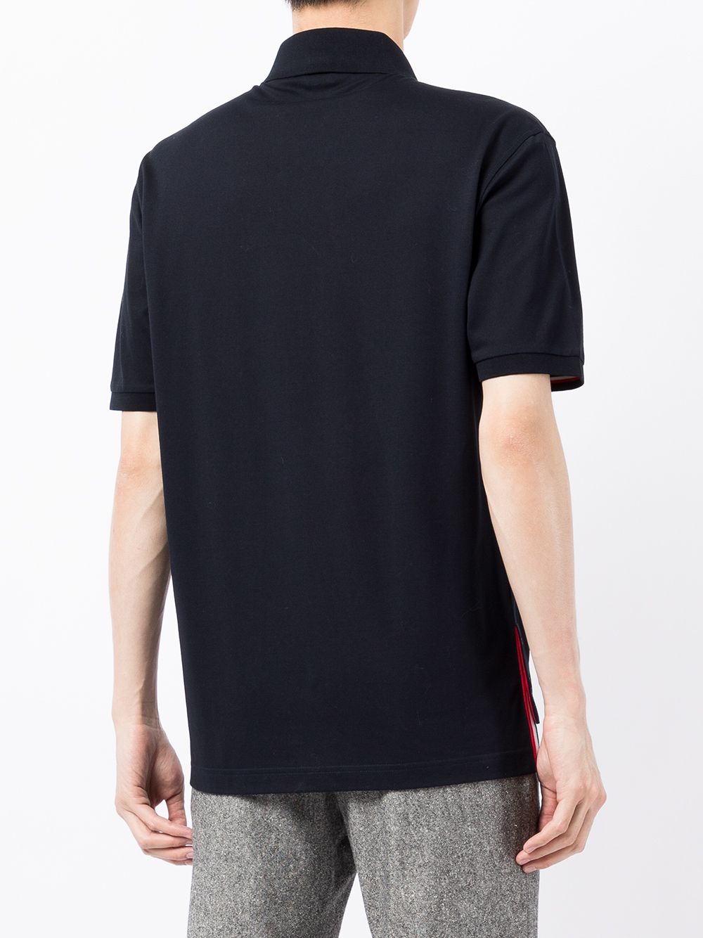 Thom Browne Thom Browne Mercerized Piqué Polo