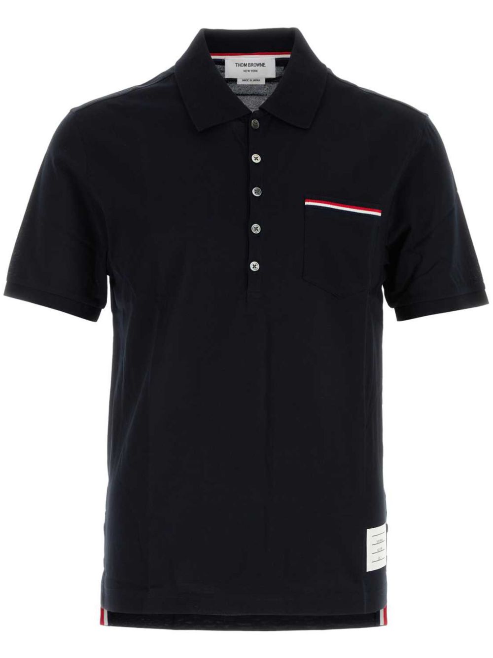 Thom Browne Thom Browne Mercerized Piqué Polo