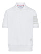 Thom Browne 4-Bar Cotton Piqué Polo Shirt