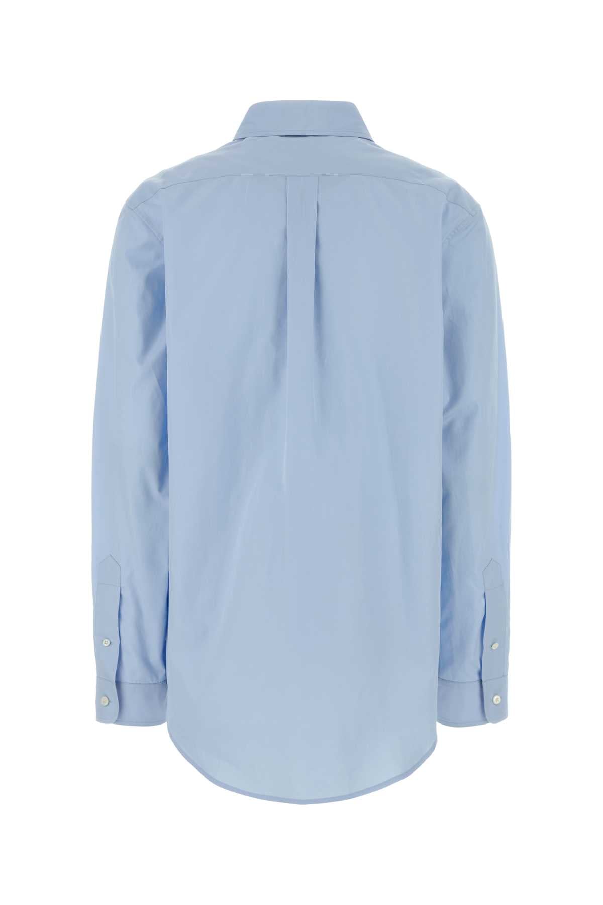 Miu Miu Light-Blue Poplin Shirt