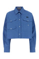 Miu Miu Cerulean Poplin Oversize Shirt