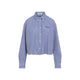 Miu Miu Micro Pinstripe Poplin Shirt