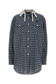 Miu Miu Embroidered Flannel Shirt