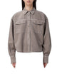 Brunello Cucinelli Shirt In Garment-Dyed Cotton And Linen Cover