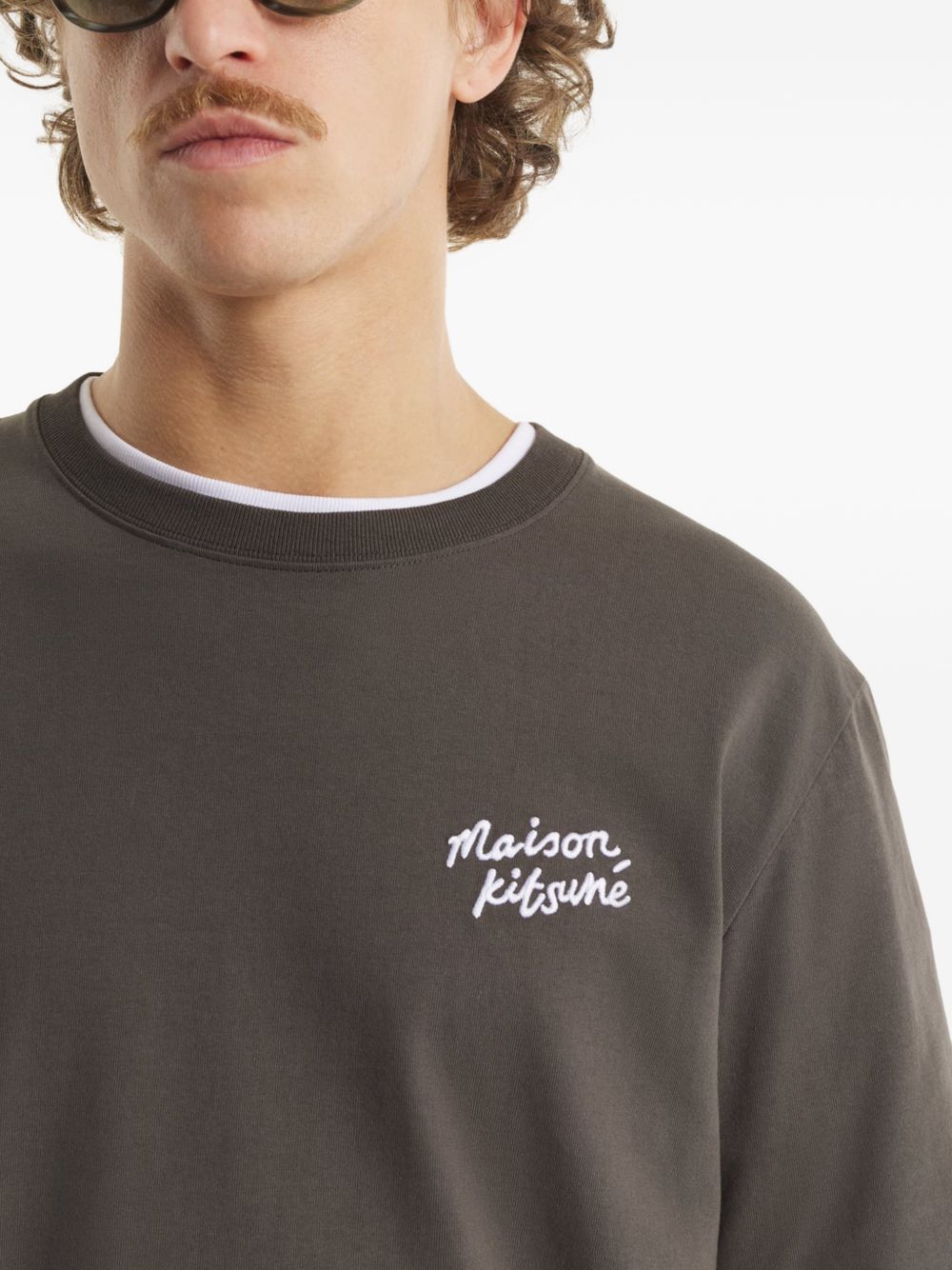 Maison Kitsuné Handwriting Cotton T-Shirt