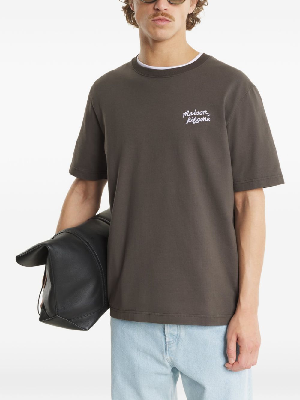 Maison Kitsuné Handwriting Cotton T-Shirt