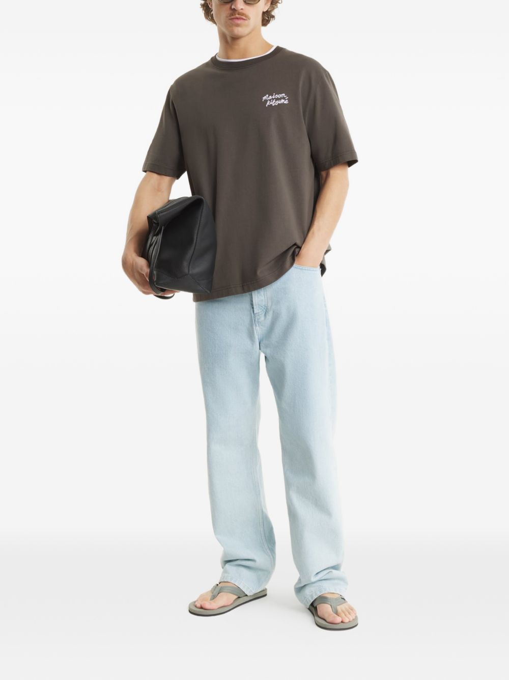 Maison Kitsuné Handwriting Cotton T-Shirt