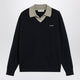 Miu Miu Blue Wool And Cashmere Sweater With Collar