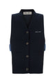 Miu Miu Midnight Blue Cashmere Vest