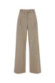 Brunello Cucinelli Gold Stretch Polyester Blend Palazzo Pant