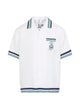Casablanca Hotel Emblem Cuban Collar Ss Shirt