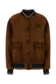 Miu Miu Brow Suede Bomber Jacket