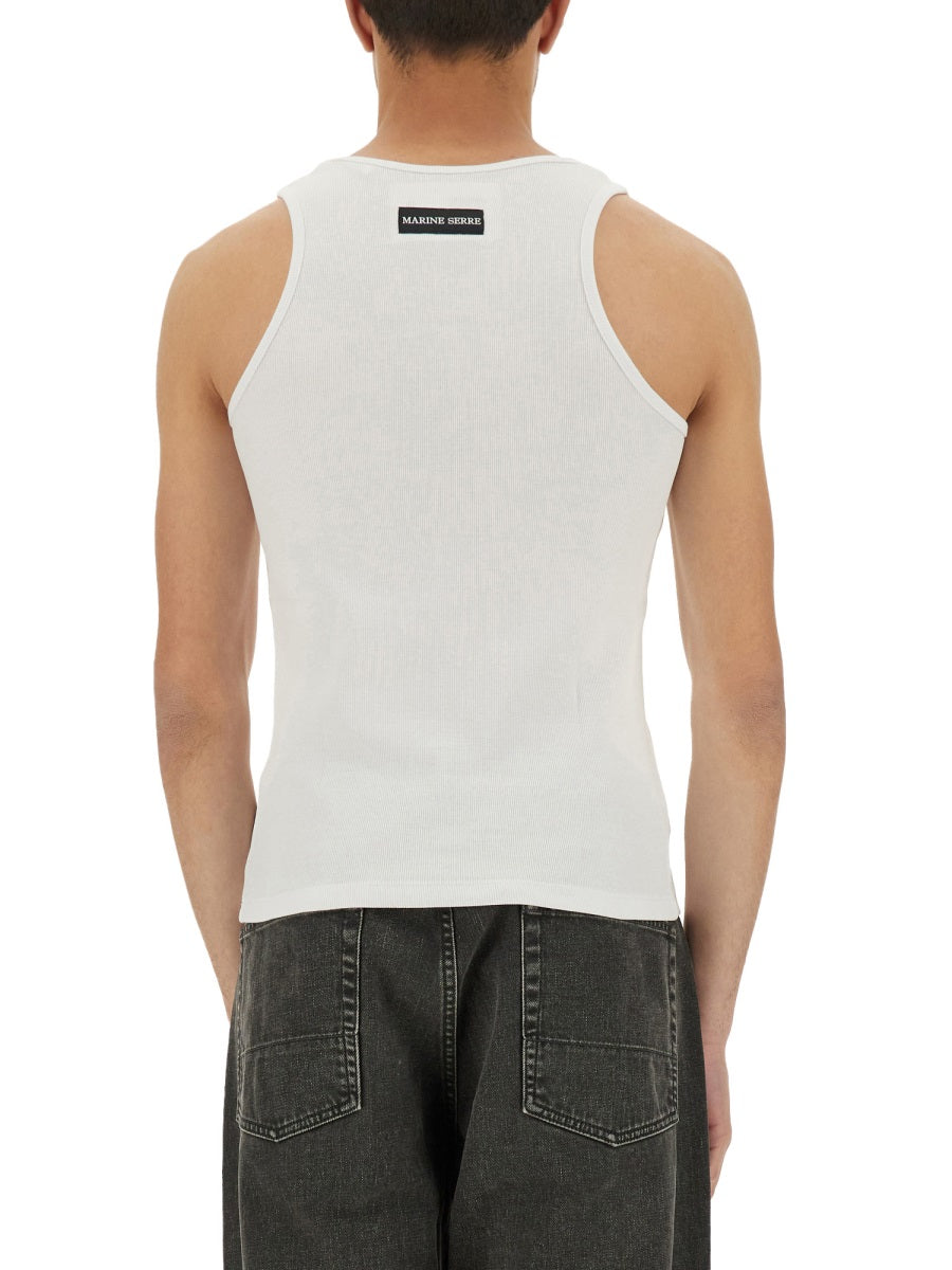 Marine Serre Moon Cotton Tank Top
