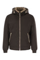 Brunello Cucinelli Padded Hooded Bomber Jacket With Shearling Details