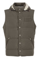 Brunello Cucinelli Padded Hooded Gilet In Technical Fabric
