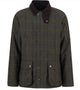 Barbour Brown Wool Checked Corduroy Collar Jacket