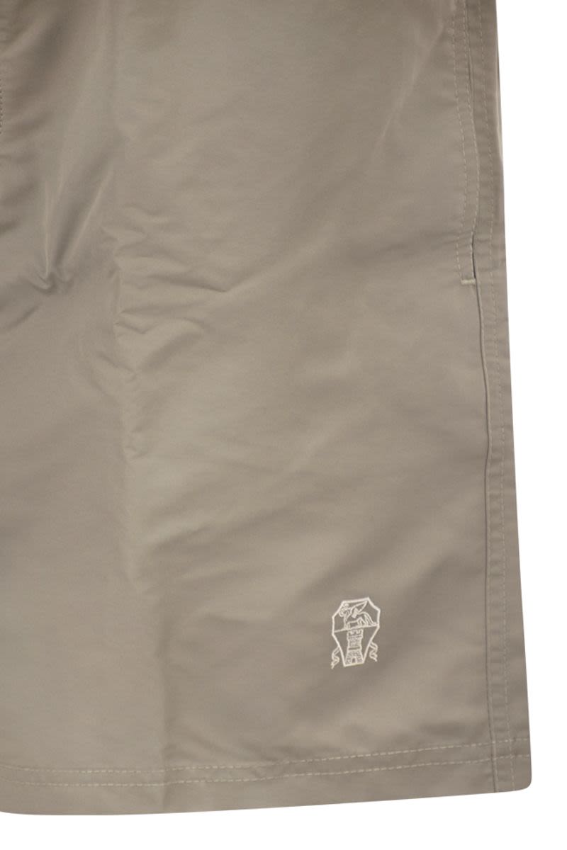 Brunello Cucinelli Swimming Costume With Elastic And Drawstring