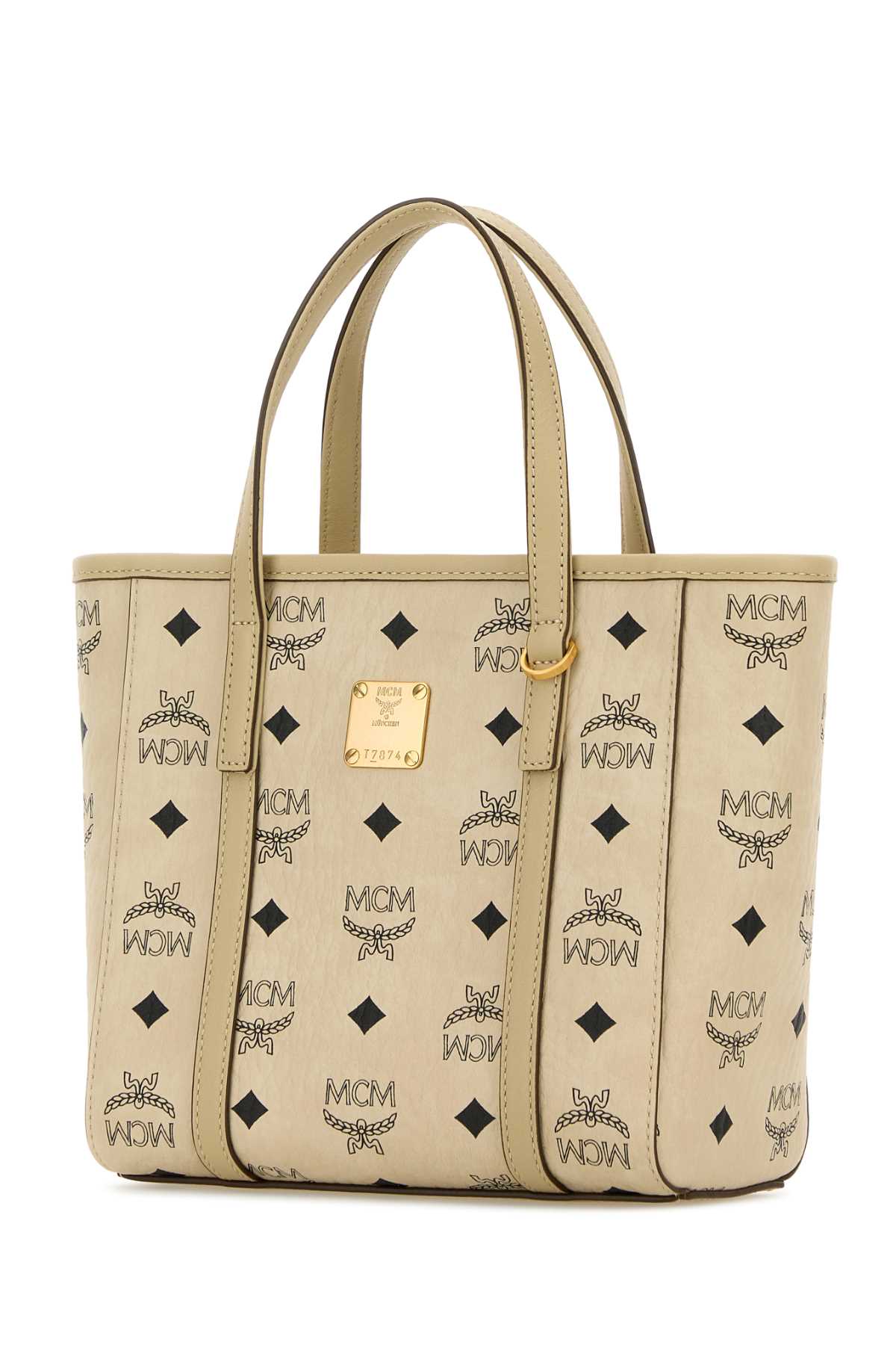 Mcm Printed Canvas Mini Tony Handbag