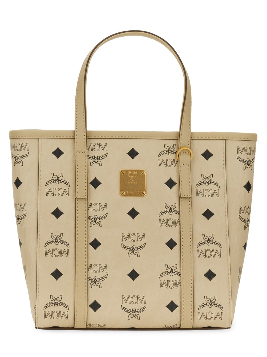 Mcm Printed Canvas Mini Tony Handbag