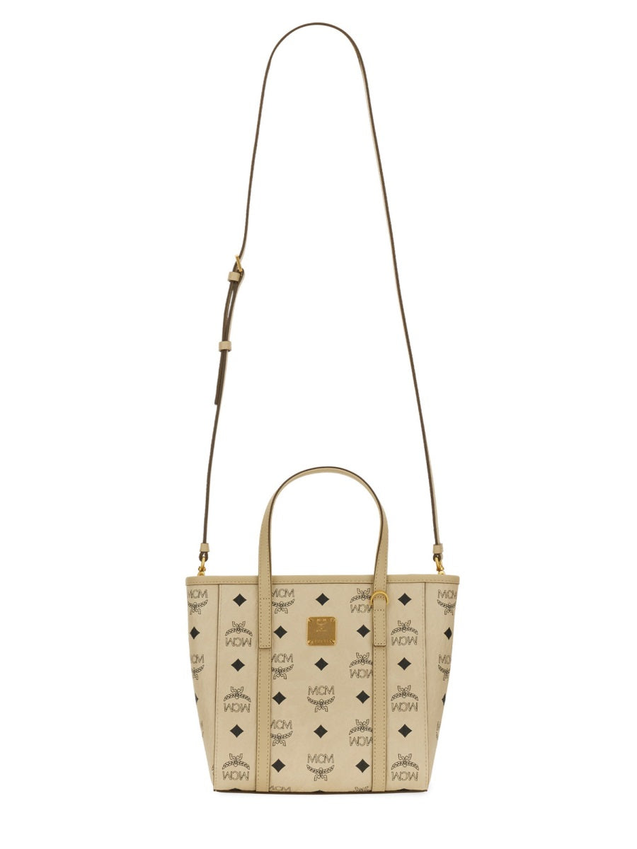 Mcm Printed Canvas Mini Tony Handbag