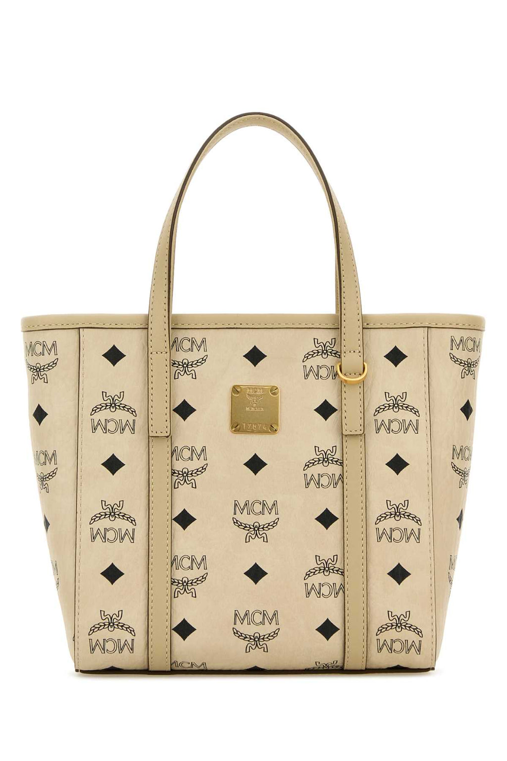 Mcm Printed Canvas Mini Tony Handbag