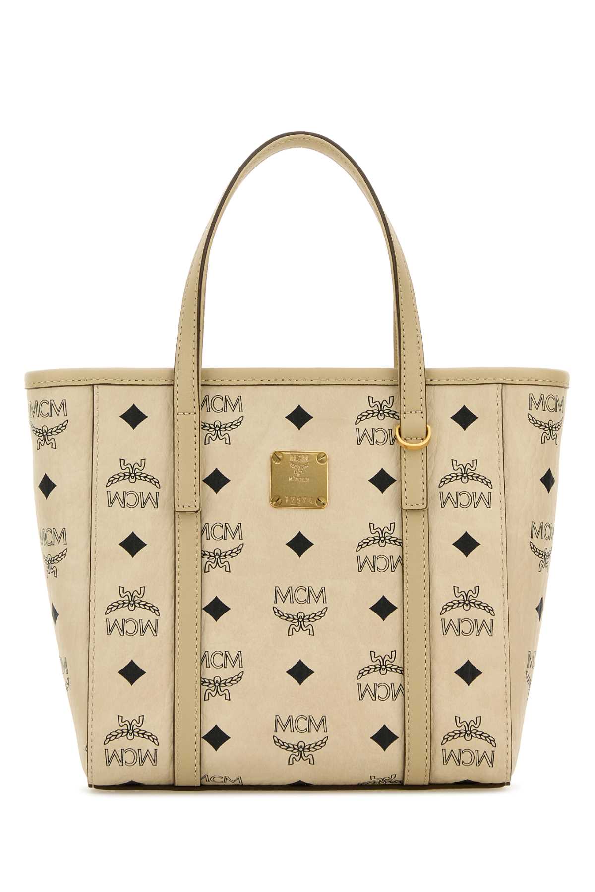 Mcm Printed Canvas Mini Tony Handbag