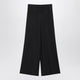 Max Mara Wide-Leg Blue Silk Trousers