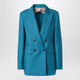 Max Mara Turquoise Woolblend Doublebreasted Jacket