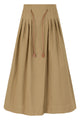 Max Mara Pleated Skirt With Adjustable Waist