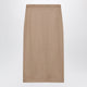 Max Mara Camel Brushed Pencil Skirt