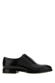 Brunello Cucinelli Black Leather Lace-Up Shoes